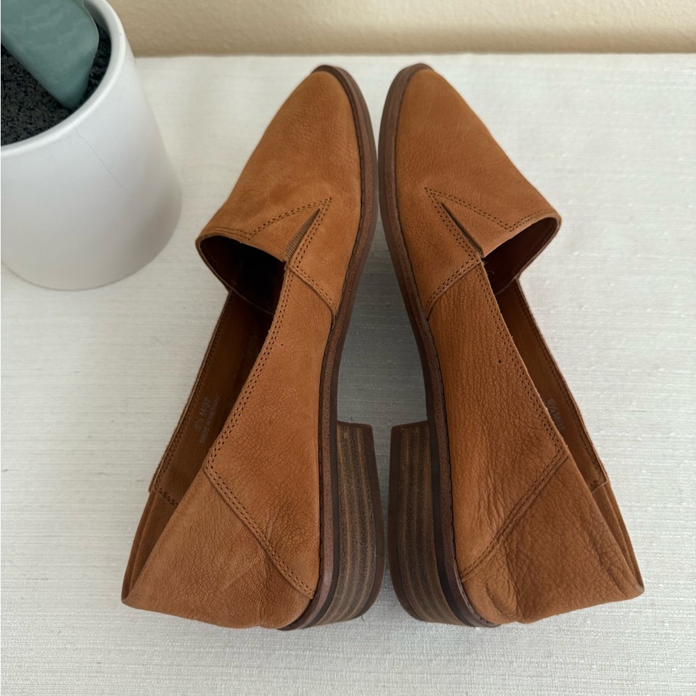 Lucky Brand Harping Brown Tan Nubuck Two Way Casual Flats - Picture 8 of 13